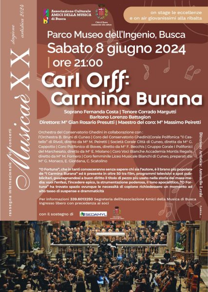 Carl Orff Carmina Burana – 8 giugno 2024